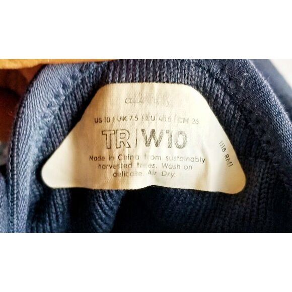 ALLBIRDS Women's Tree Runners Sz 10 40.5 Blue White Soles Lace Up Sneakers - Picture 8 of 14